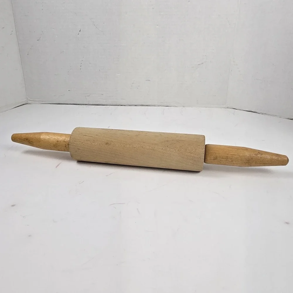 Vtg Primitive Wooden Rolling Pin 15